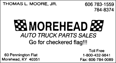 Morehead Auto Truck Parts Sales - Morehead, Kentucky