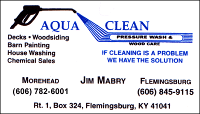Aqua Clean Pressure Wash & Wood Care - Morehead & Flemingsburg, Kentucky