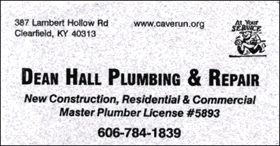 Dean Hall Plumbing and Repair - Clearfield, Kentucky
