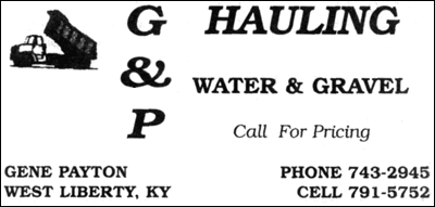 G & P Hauling - West Liberty, Kentucky