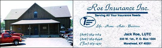 Roe Insurance Inc. - Morehead, Kentucky