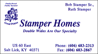 Stamper Homes - Mobile Home Sales - Salt Lick, Kentucky