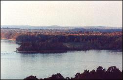 A good view of Cave Run Lake.