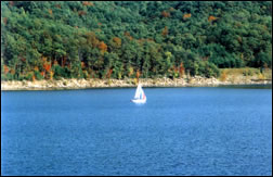 Sailboat at Cave Run Lake