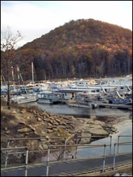 Houseboats at Scotts Creek Marina