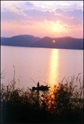 Sunset Fishing at Cave Run Lake - Cave Run, Kentucky