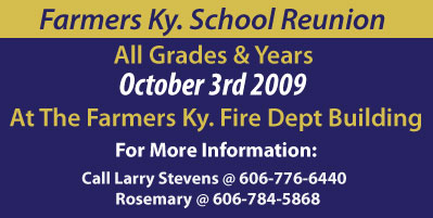 Farmers KY 2009 School Reunion