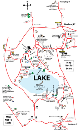 Cave Run Lake Map Caverun.org | Cave Run Area Maps