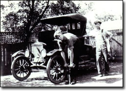 Charley Stevens and Dr. Allen W. McCleese in 1917