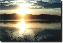 Sunset at Cave Run Lake in Farmers, Kentucky